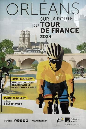 Le Tour de France prendra le départ de sa 10e étape à Orléans, le 9 juillet 2024