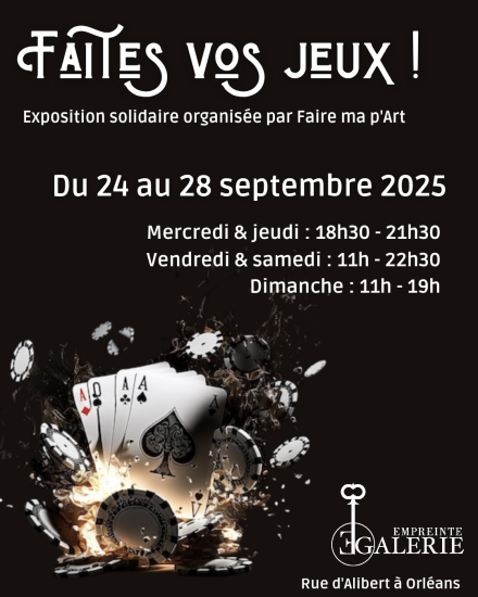 Exposition solidaire organisée par Faire ma p'Art
